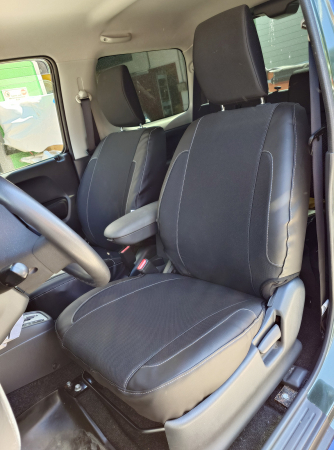 passgenaue Kunstleder-Sitz-Schonbezüge für SUZUKI JIMNY FJ 1998-2018